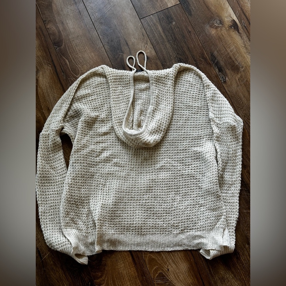 Rue 21 crochet size large hooded sweater - Picture 4 of 4